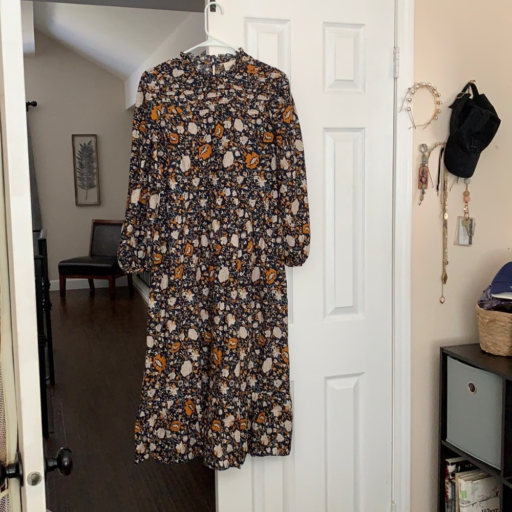 Floral print maxi dress